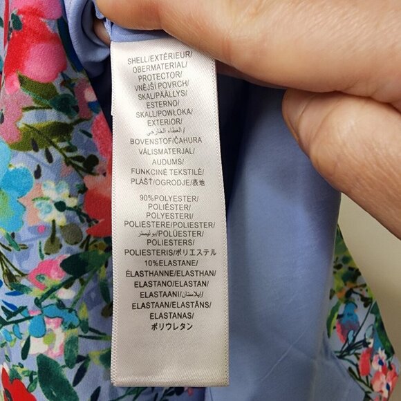 NWT Aidan by Aidan Mattox Off the Shoulder Floral Dress Lilac Multi Size 10 - Picture 15 of 16